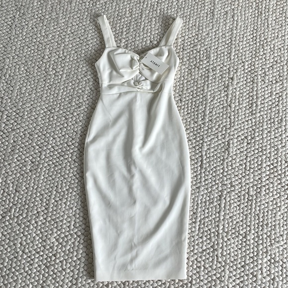 Likely Cream White Terry dress 2 - Picture 2 of 4